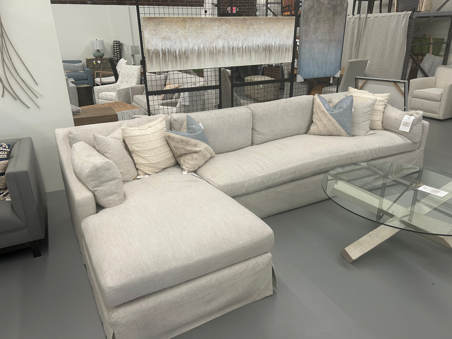 Montrose LSF Chaise- Linen KW