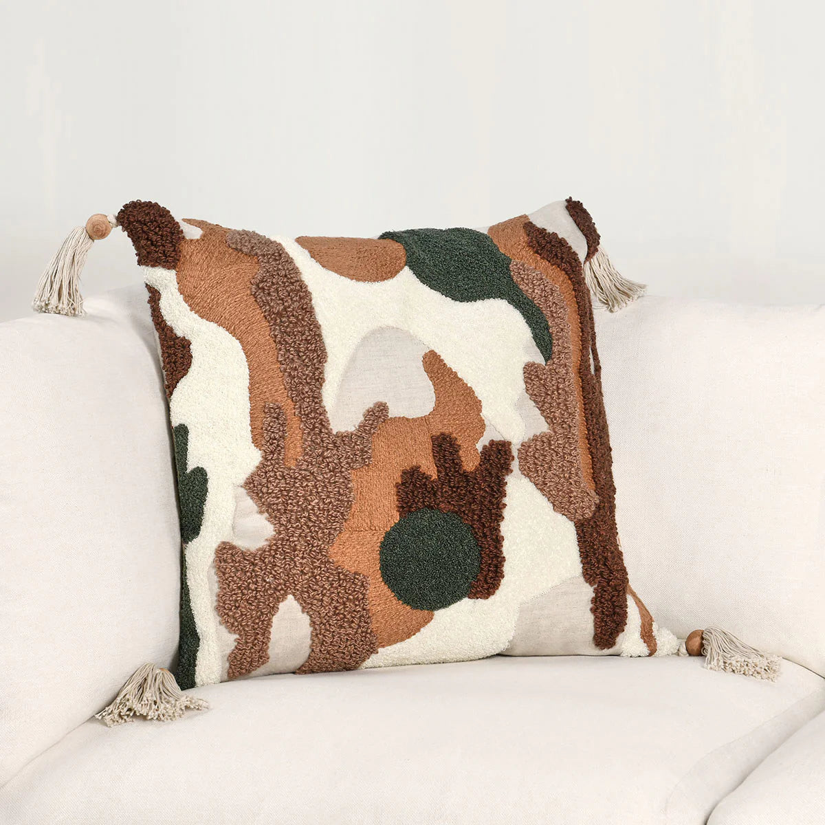 RN Caney Chestnut/Green Multi 22x22