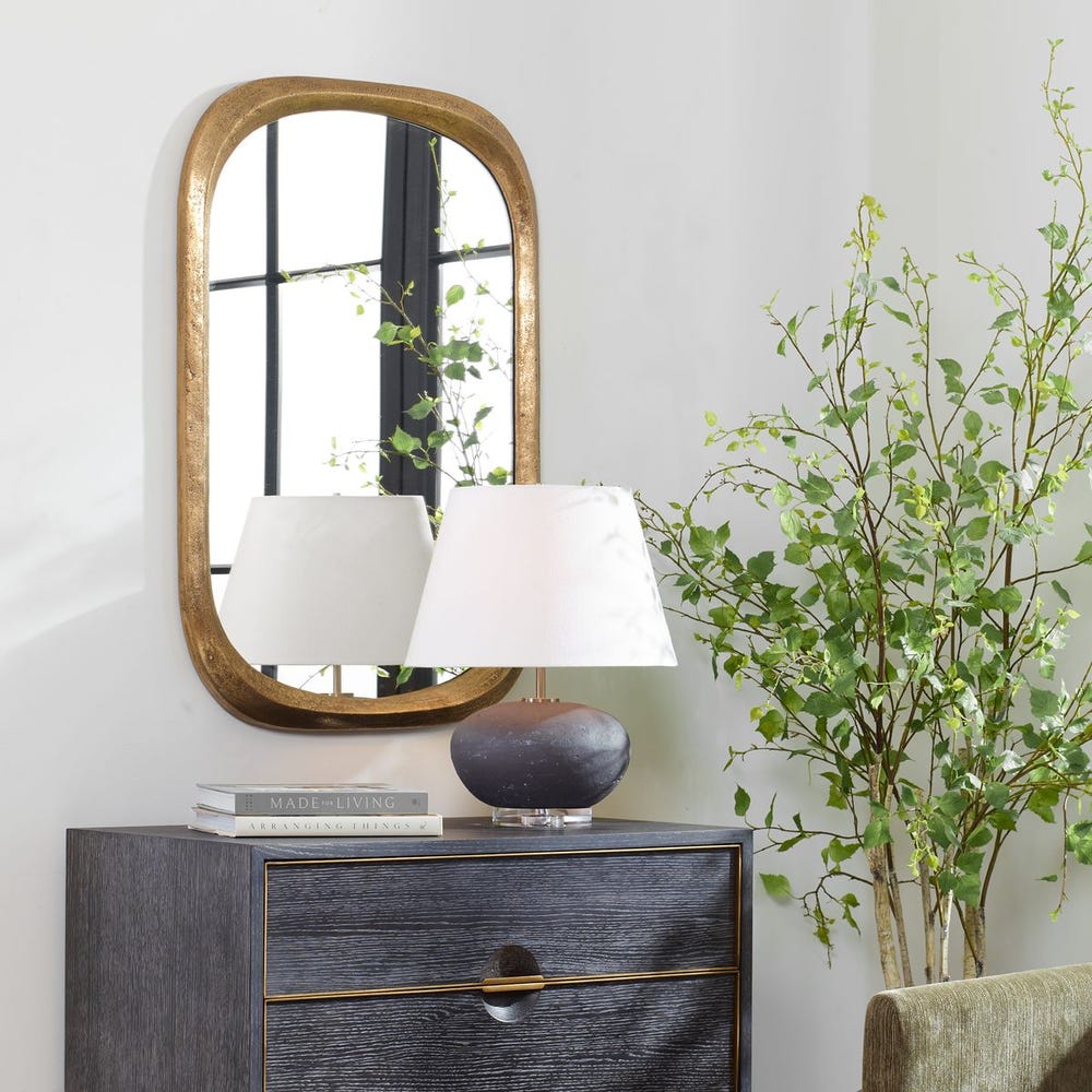 Malone Mirror-Brass