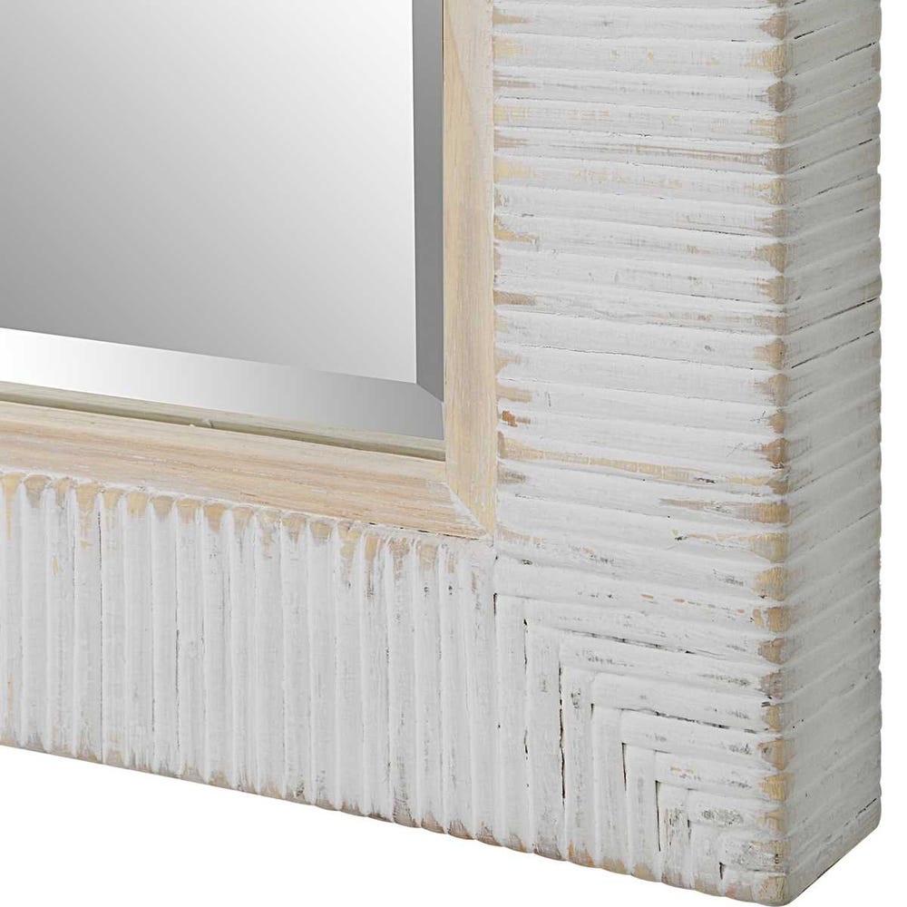 Cape Mirror-Whitewashed