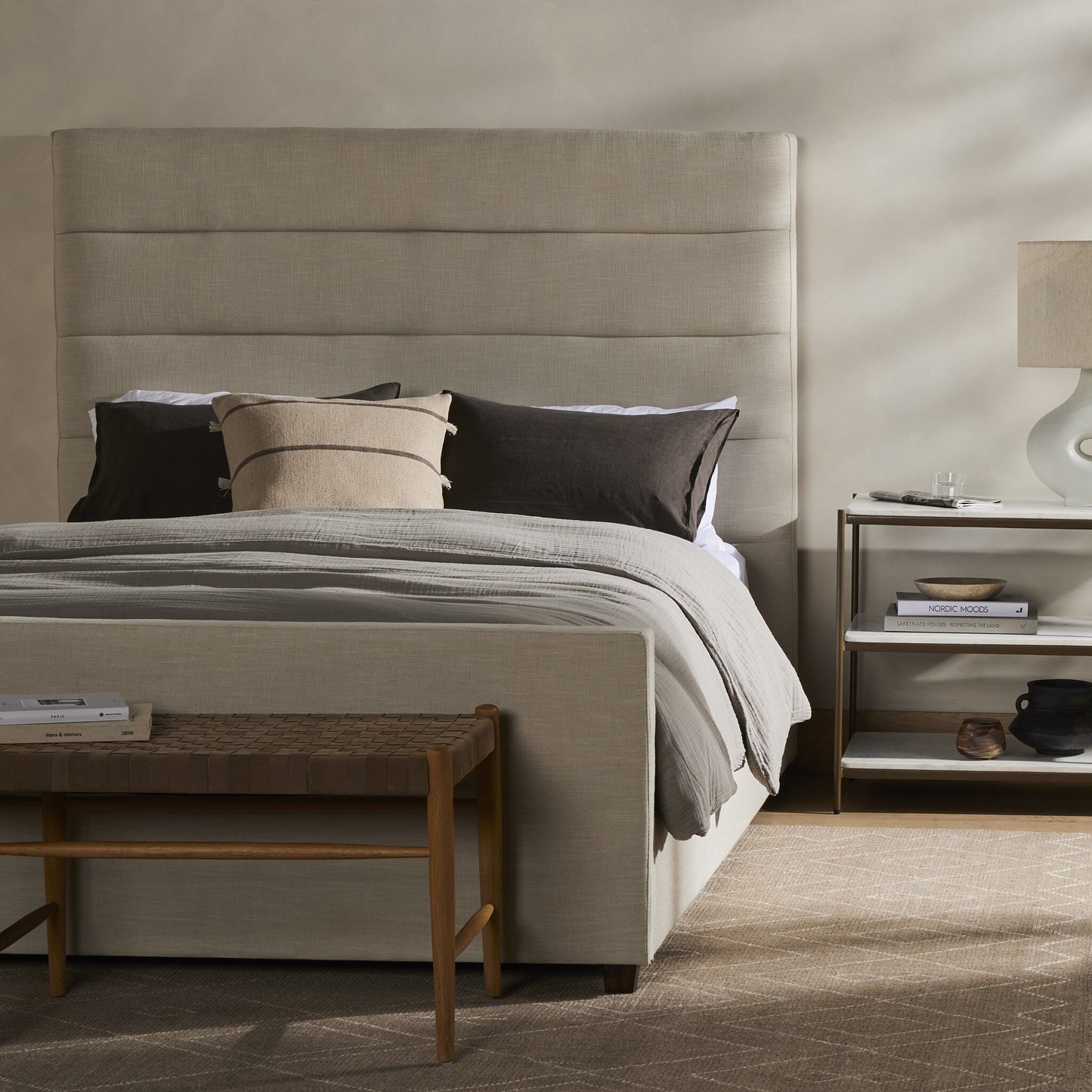 Daphne Bed- Cambric Ivory Queen