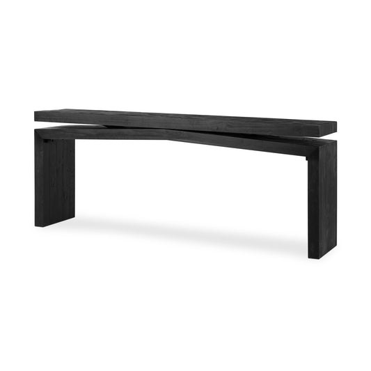 Matthes Console Table 79"-Aged Black Pine