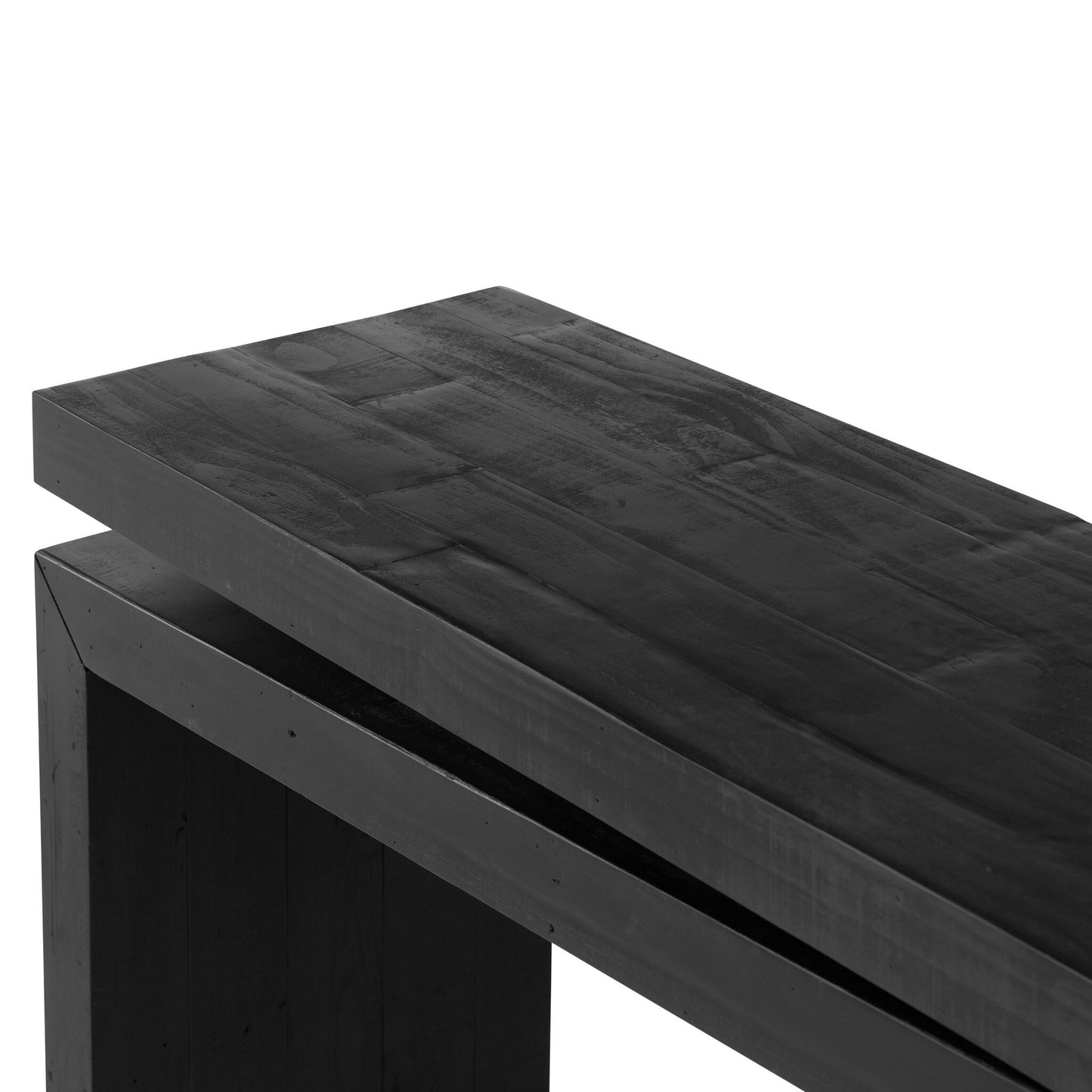 Matthes Console Table 79"-Aged Black Pine
