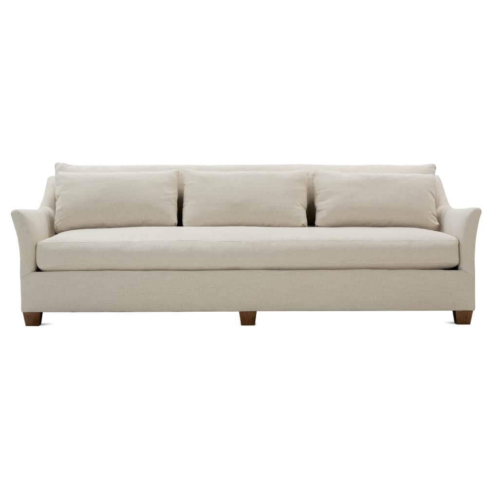 Moreau Sofa 98", Balance Fabric: RA250-82, Cloud Filling, Finish: Latte