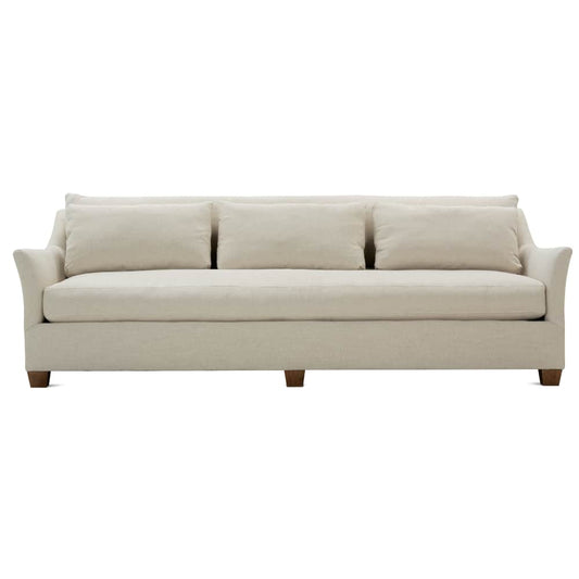 Moreau Sofa 98", Balance Fabric: RA250-82, Cloud Filling, Finish: Latte