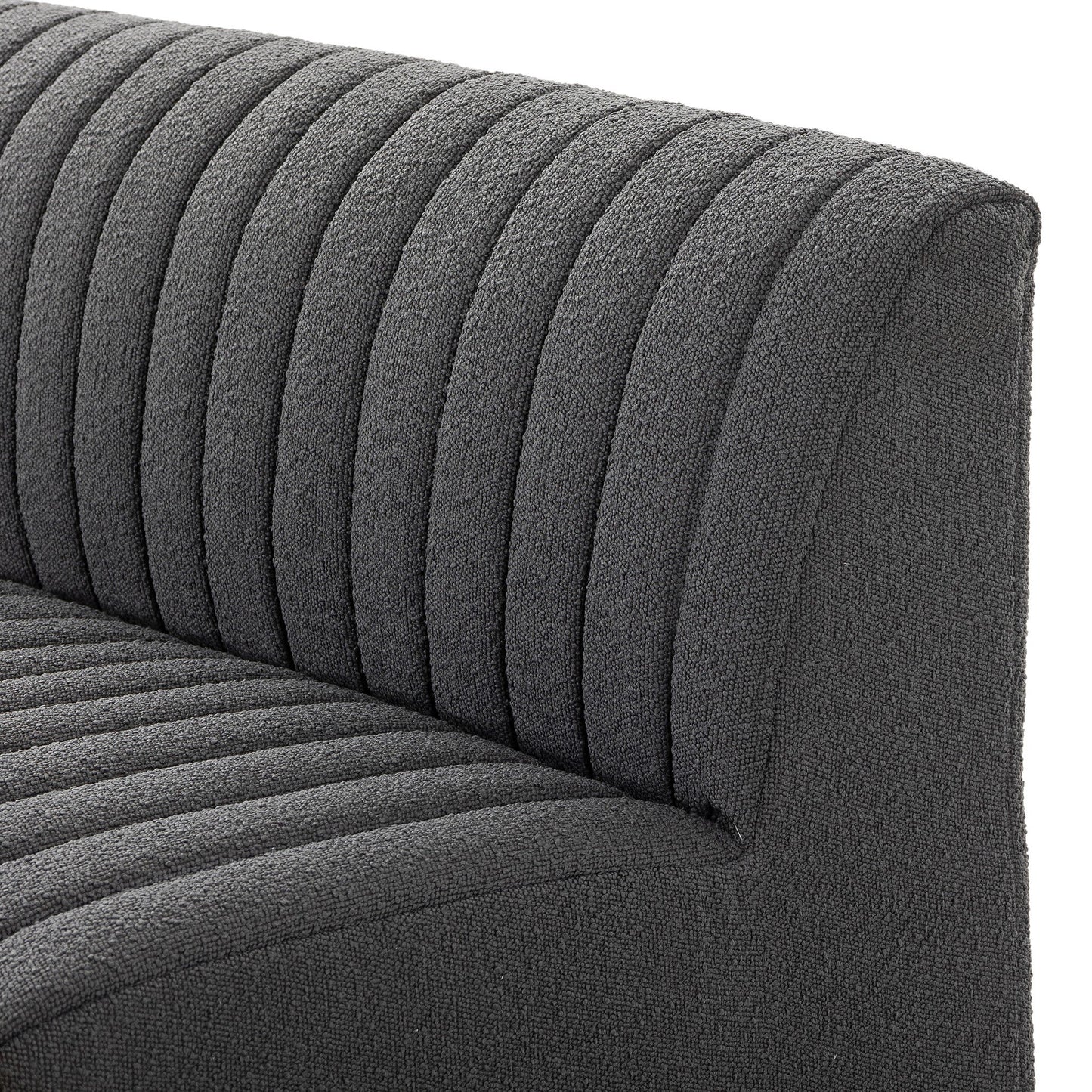 Augustine Dining Banquette- Fiqa Boucle Charcoal
