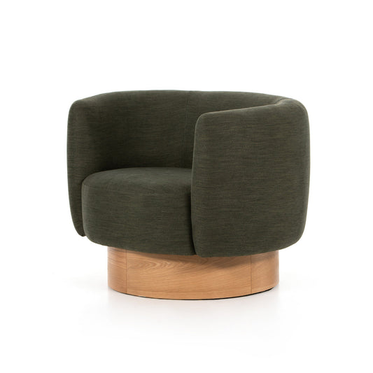 Calista Swivel Chair- Atlantis Moss