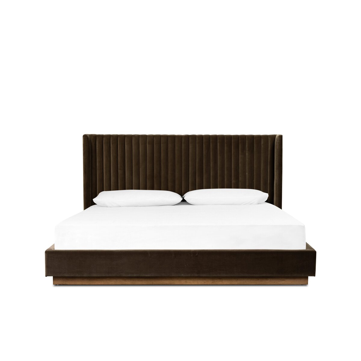 Montgomery  Queen Bed- Surrey Mink (Performance Fabric)