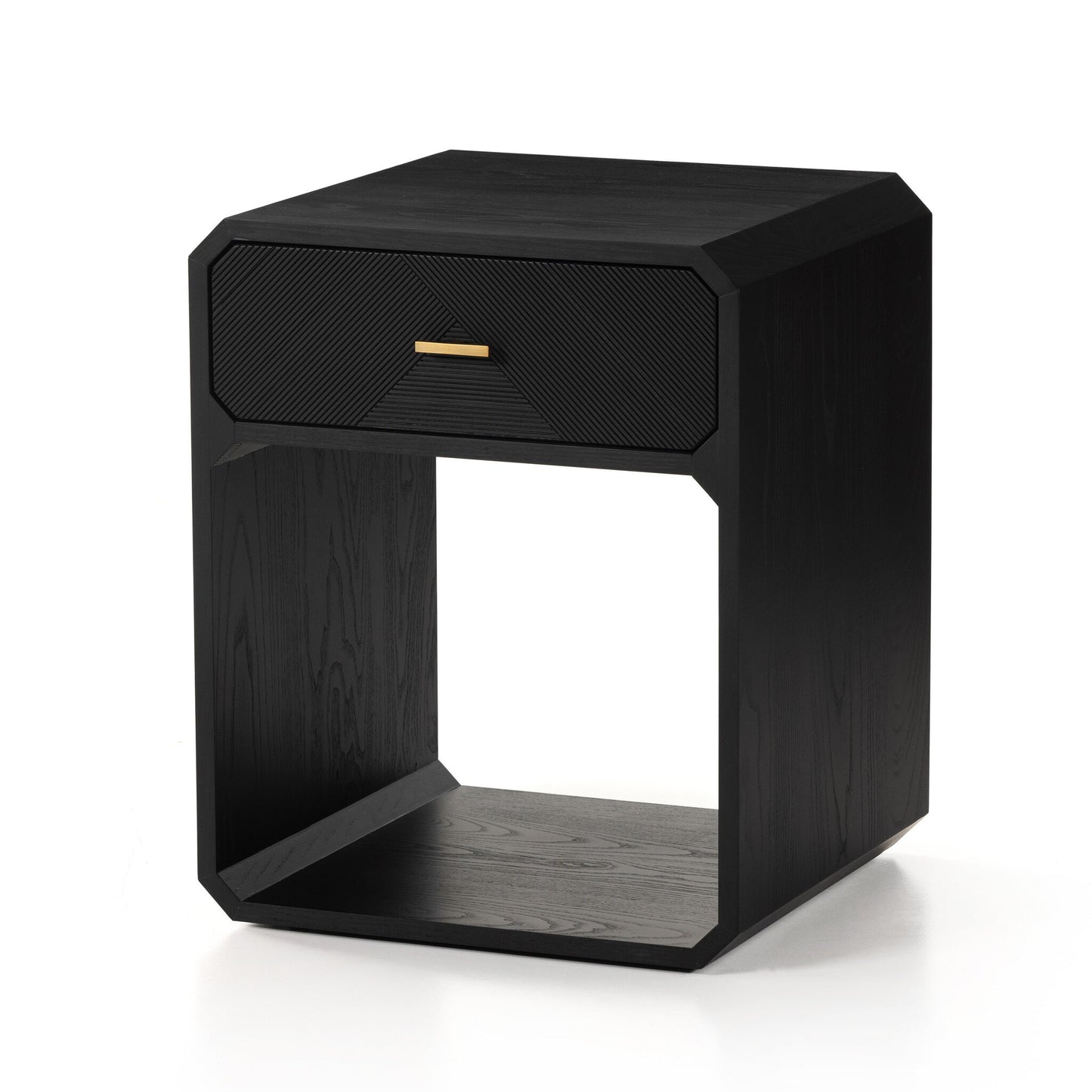 Caspian Nightstand- Black Ash Veneer