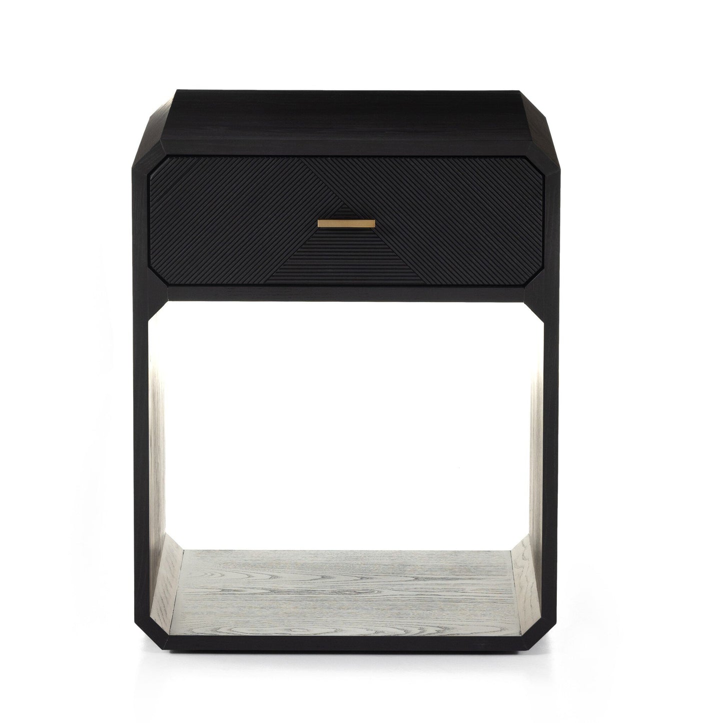 Caspian Nightstand- Black Ash Veneer