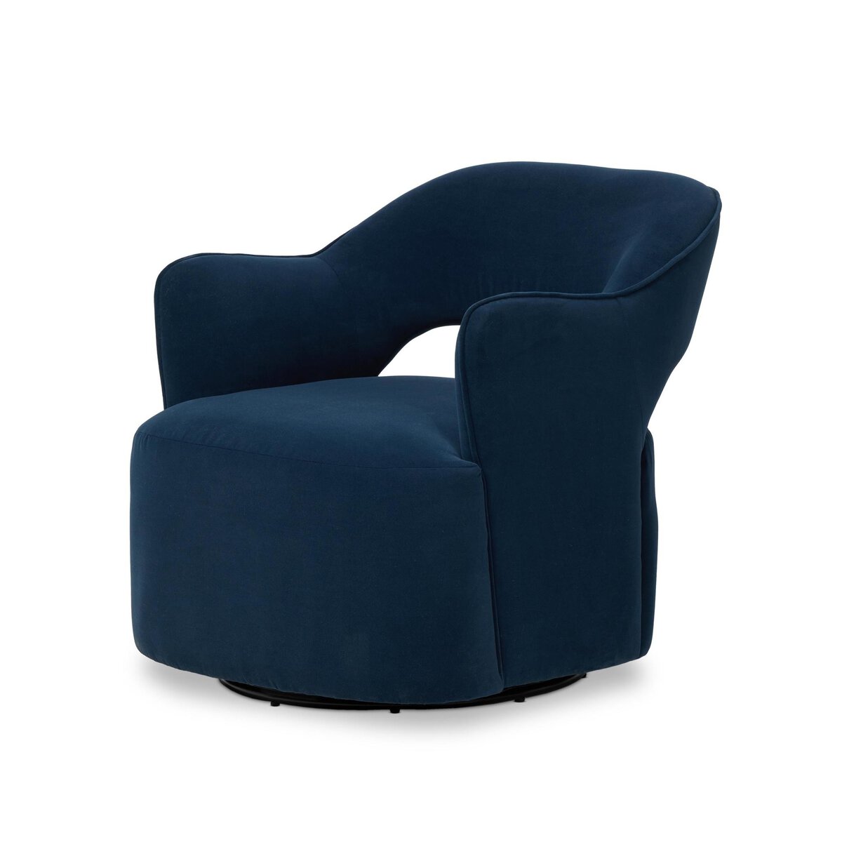 Blythe Swivel Chair, Crypton Henry Navy (Performance Fabric)