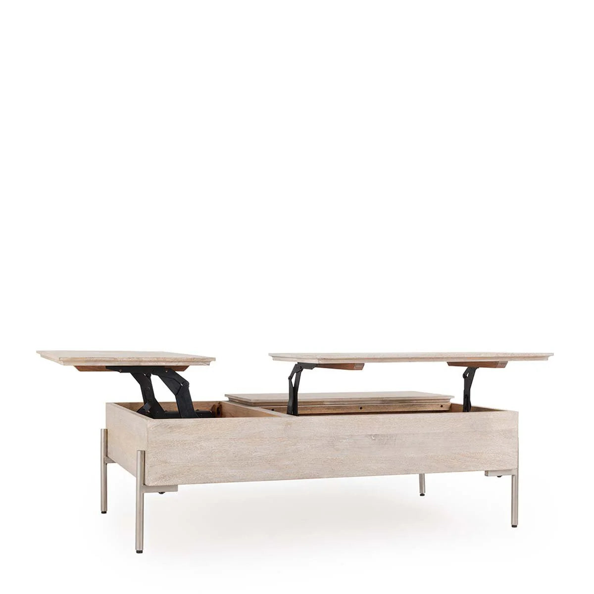 Rocklin Double Lift Top Coffee Table White