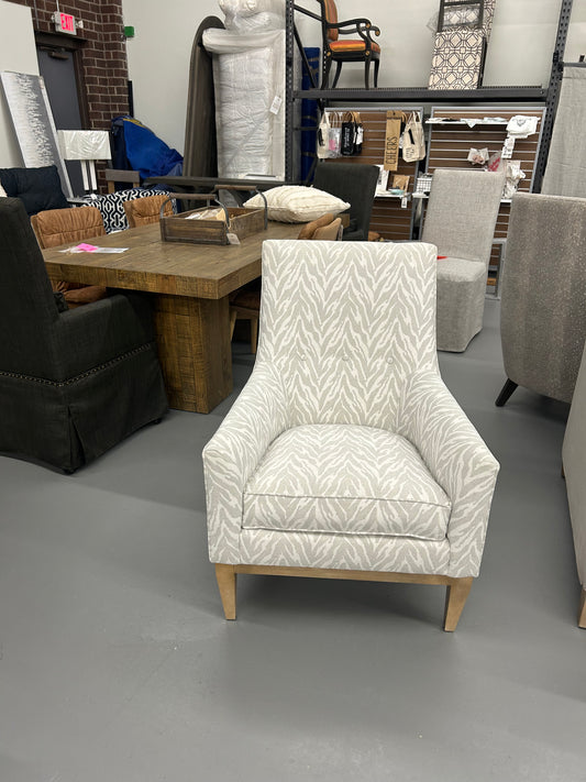 Zebra Chair, Balance Fabric: Grade X/10994-47, Finish: Washed Oak