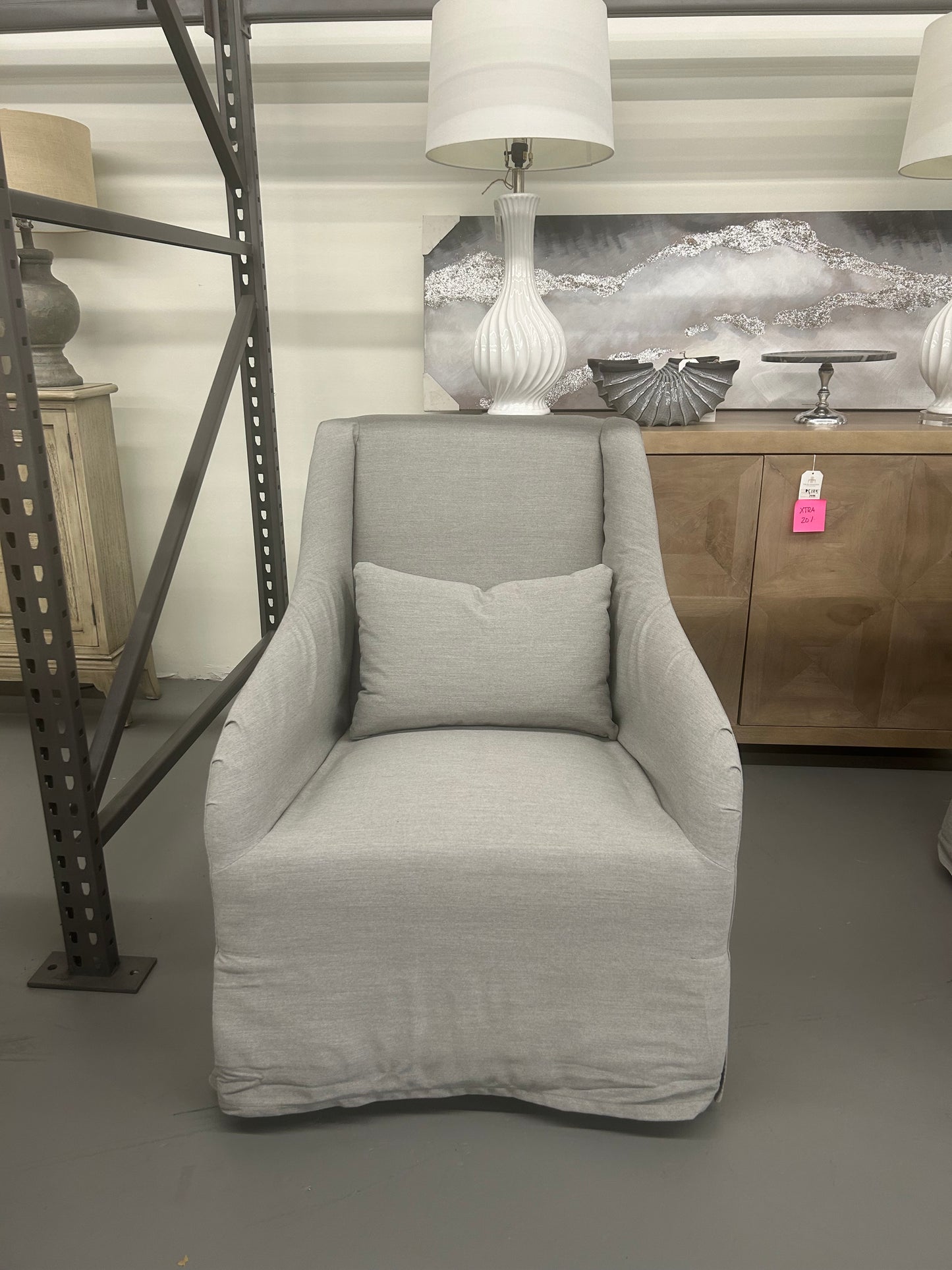 Alexis Swivel Chair- Zorro Fog