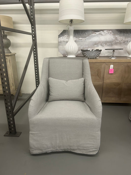 Alexis Swivel Chair- Zorro Fog