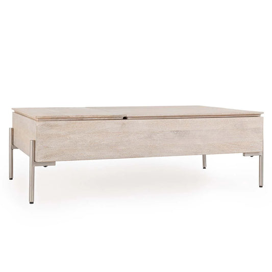 Rocklin Double Lift Top Coffee Table White
