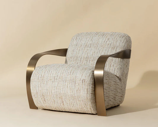 Sonesta Lounge Chair - Antique Brass (Performance Fabric)