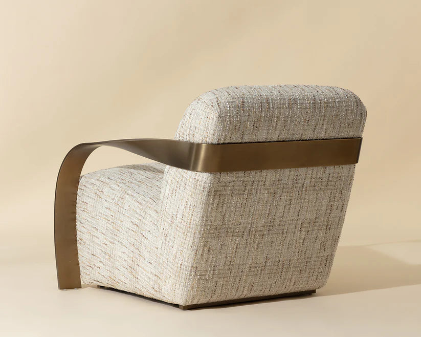 Sonesta Lounge Chair - Antique Brass (Performance Fabric)