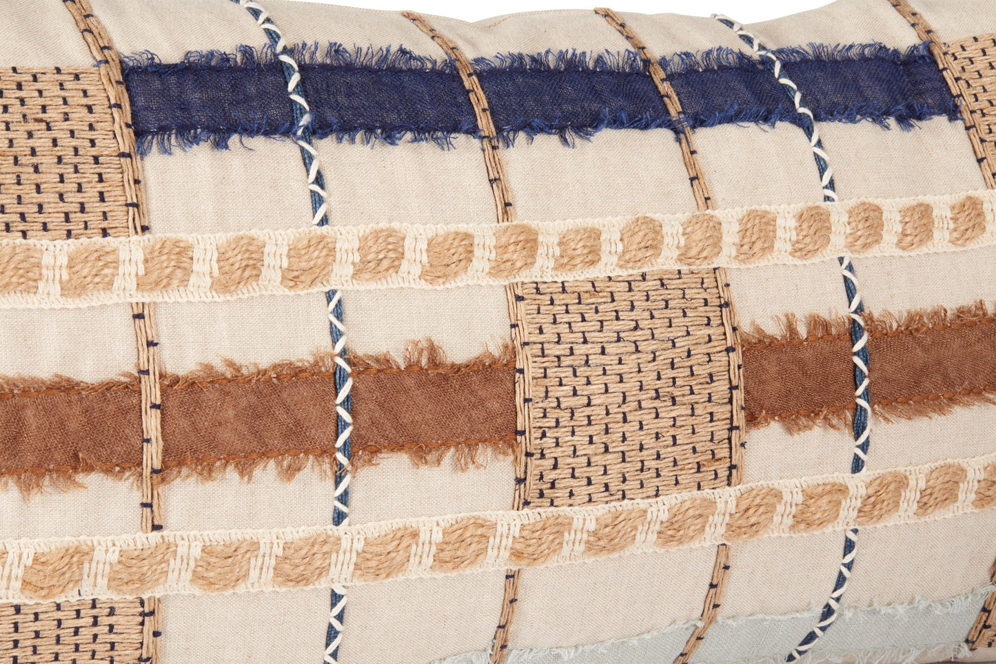 ML Stratton Pillow-Blue Multi 14"x26"