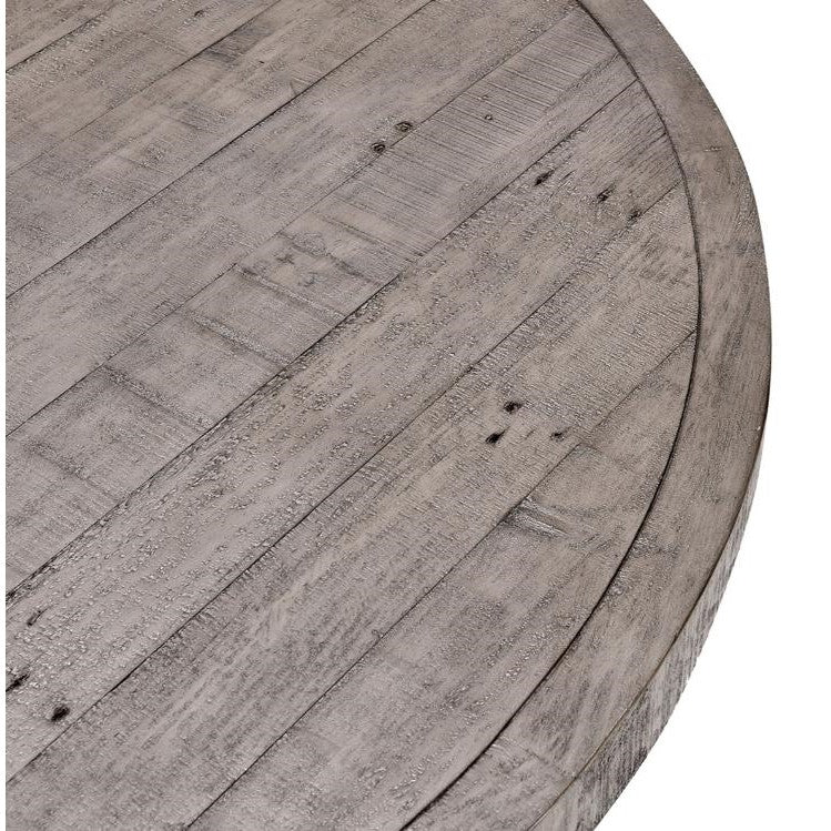 Trommald 60" Round Dining Table Distressed Gray