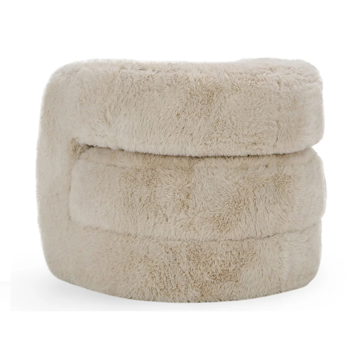 Teddy Plush Accent Chair Sand