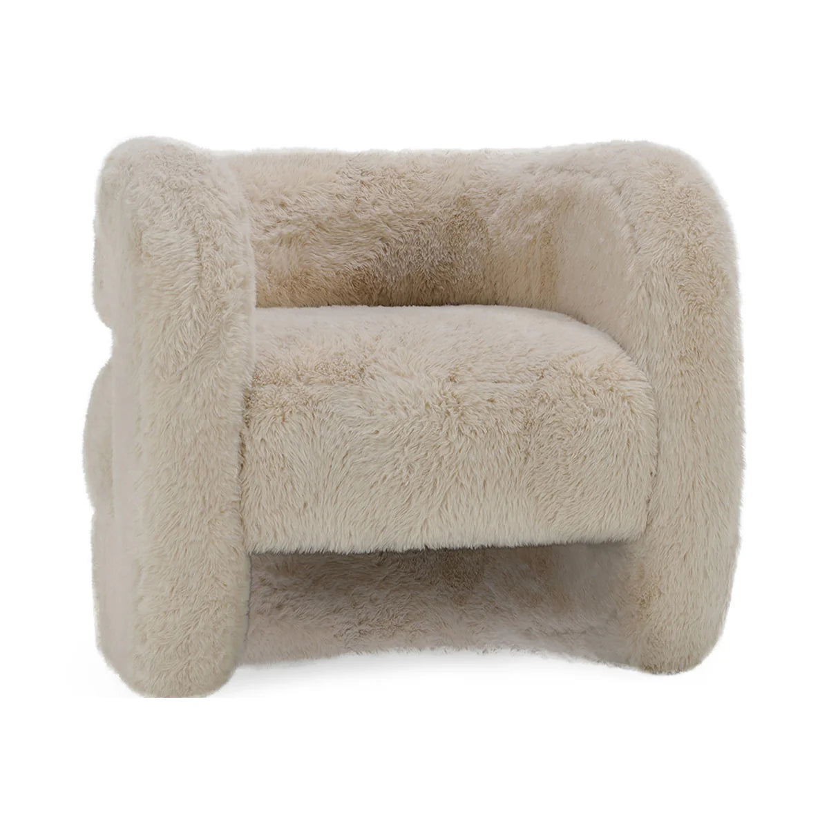 Teddy Plush Accent Chair Sand
